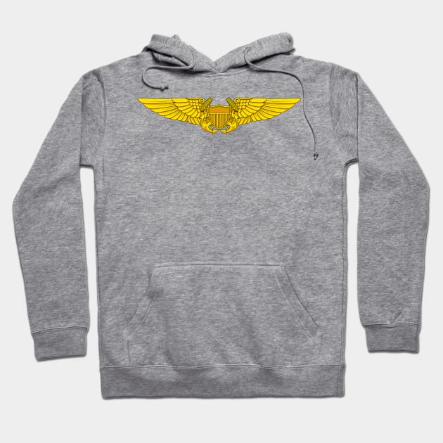 Naval Flight Officer Wings Hoodie by Sticker Steve